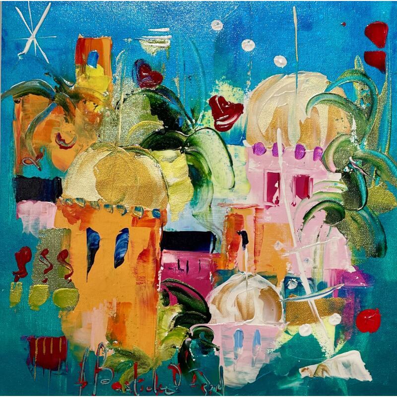 Painting Songe en Méditerranée  by Bastide d´Izard Armelle | Painting Abstract