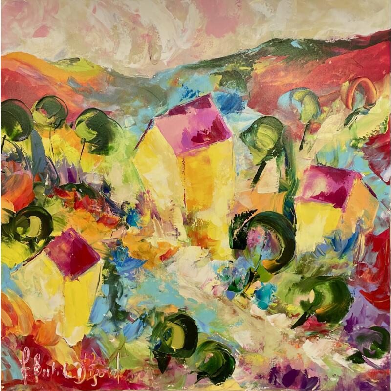 Painting Mas en Provence by Bastide d´Izard Armelle | Painting Abstract