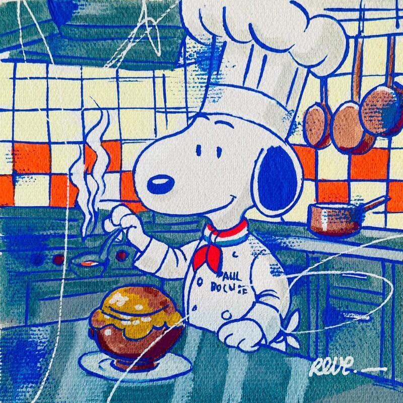 Peinture Snoop Vge par Revel | Tableau Pop-art Icones Pop Acrylique