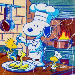 Painting Quenelles aux brochets by Revel | Painting Pop-art Acrylic Pop icons