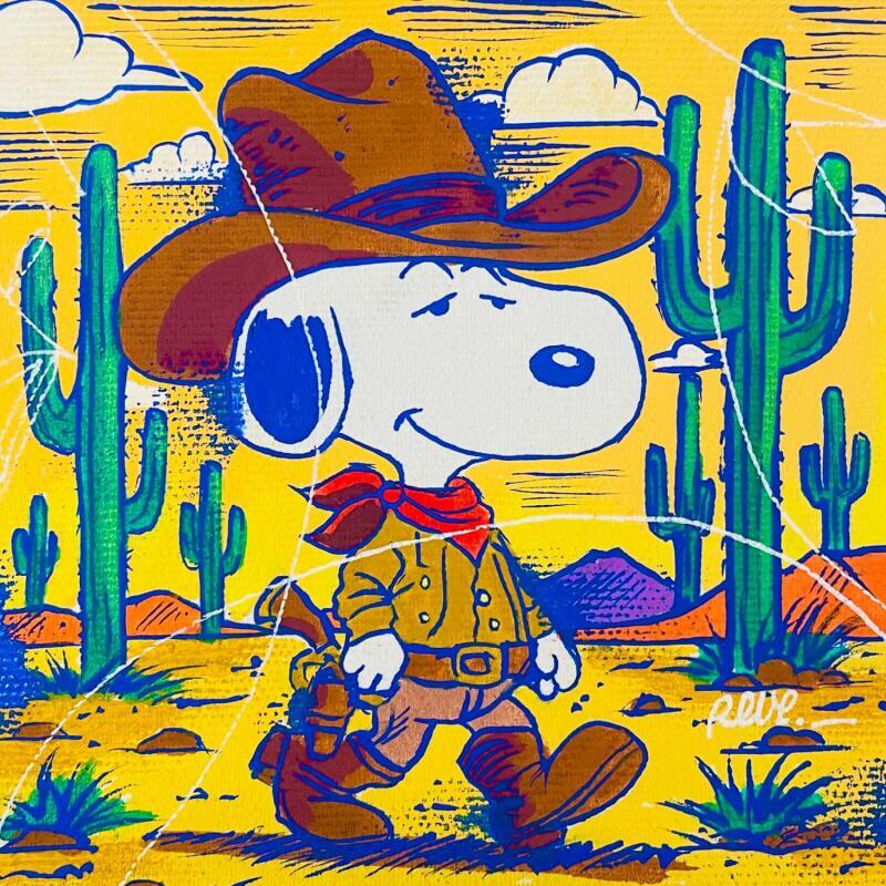 Painting Lucky Snoopy by Revel | Painting Pop-art Pop icons Acrylic