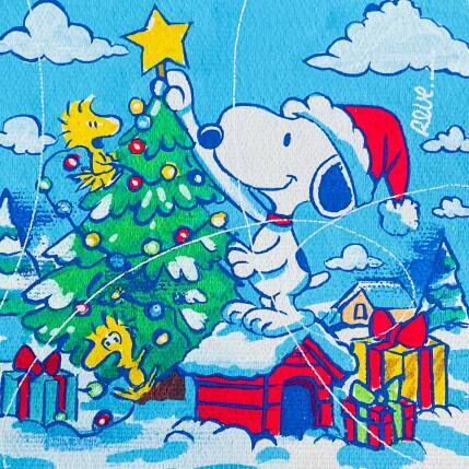 Peinture sapin de noel par Revel | Tableau Pop-art Acrylique Icones Pop