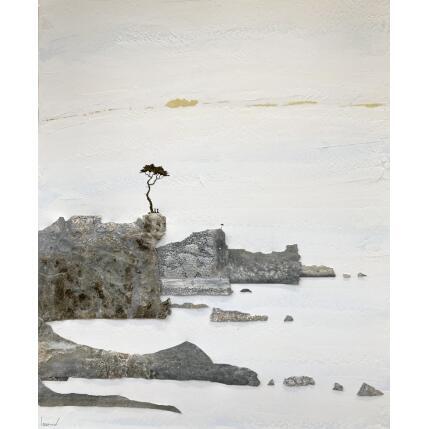 Peinture N*A 714 - La quiétude de l'océan par Lemonnier | Tableau Matiérisme Acrylique, Zinc Paysages