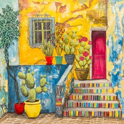 Peinture Lueur de soleil par Geiry | Tableau Matiérisme