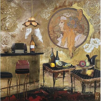 Peinture Douce Folie par Romanelli Karine | Tableau Figuratif Acrylique, Collage