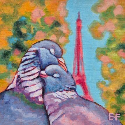 Painting Câlin de rue by Emma Fischer | Painting