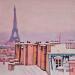 Painting Un hiver à Paris by Emma Fischer | Painting Figurative Landscapes Urban Architecture Acrylic