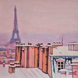 Painting Un hiver à Paris by Emma Fischer | Painting