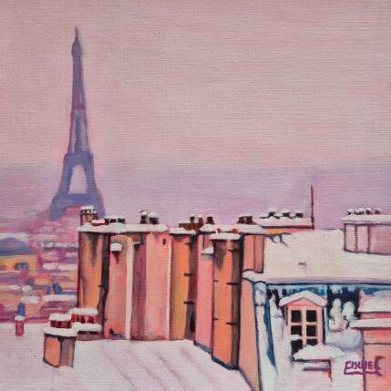 Peinture Un hiver à Paris par Emma Fischer | Tableau