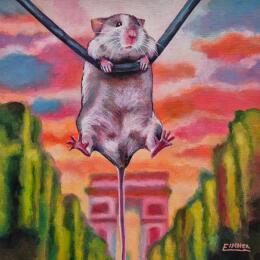 Painting Le Triomphe du petit intrus by Emma Fischer | Painting