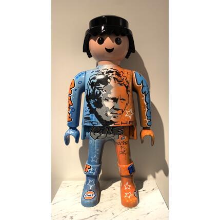 Skulptur Racing is life von Luna | Skulptur Pop-Art Acryl, Graffiti, Posca Pop-Ikonen