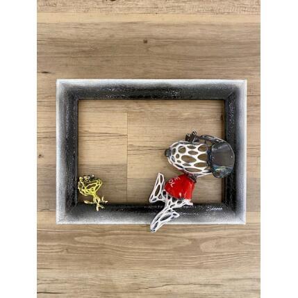 Sculpture Snoopy Joe coolnoir et blanc par Shenoda | Sculpture Pop-art Graffiti, Résine