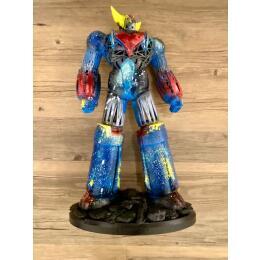 Sculpture Goldorak posture original by Shenoda | Sculpture Pop-art Graffiti, Resin