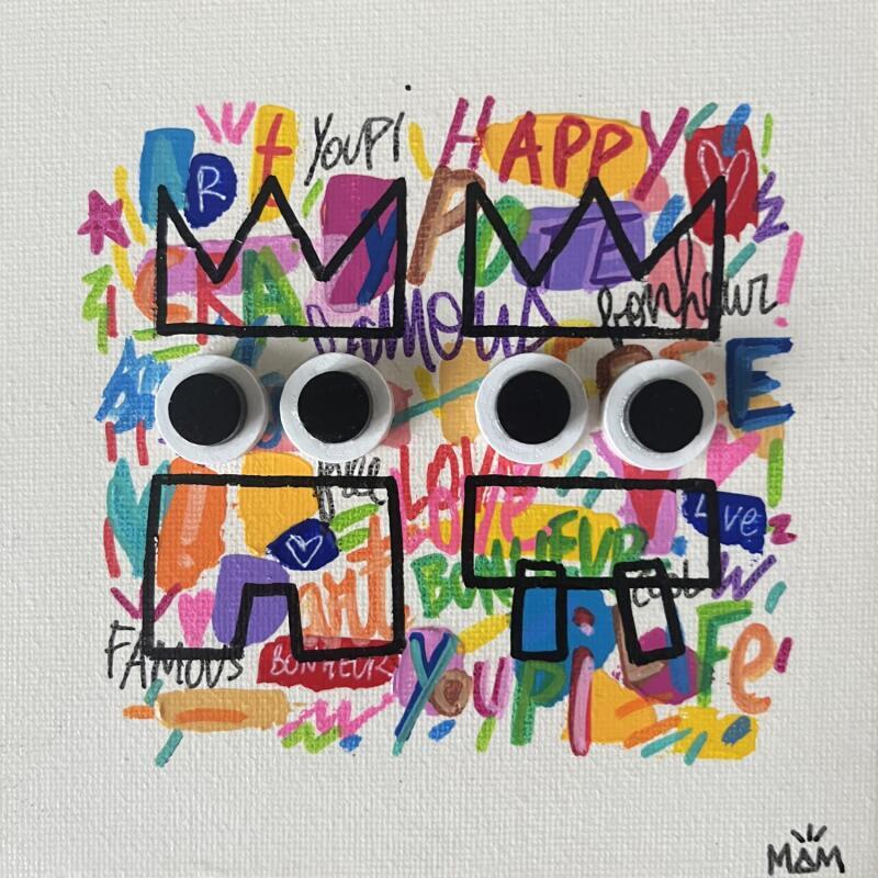 Painting DUO HAPPY by Mam | Painting Pop-art Pop icons Acrylic