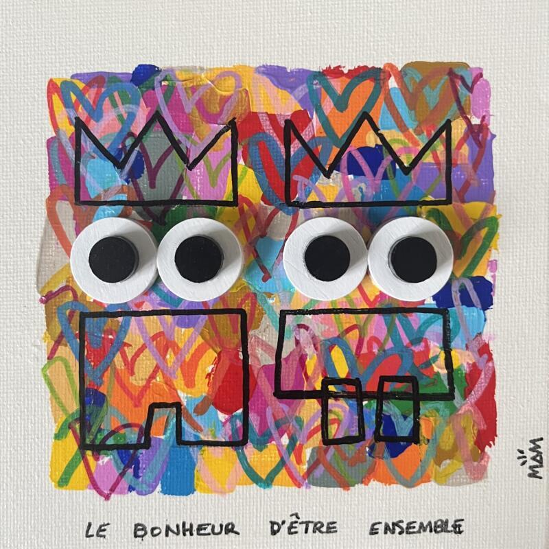 Gemälde DUO DE POTES von Mam | Gemälde Pop-Art Pop-Ikonen Acryl