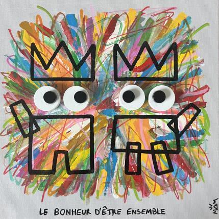 Gemälde LE BONHEUR von Mam | Gemälde Pop-Art Acryl Pop-Ikonen