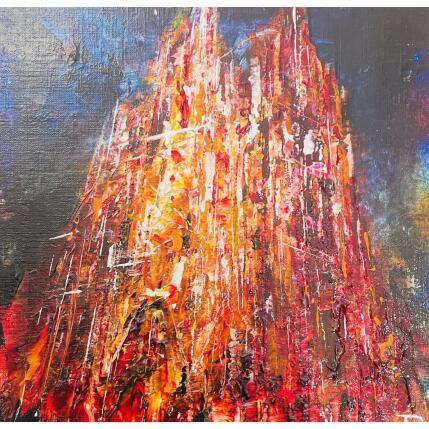 Gemälde Notre dame de Strasbourg nuit von Reymond Pierre | Gemälde Figurativ Öl