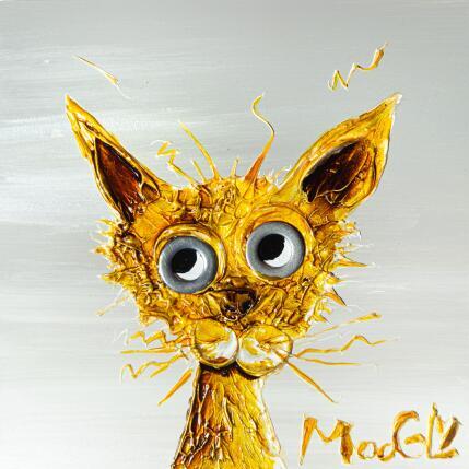 Peinture Mielophylus par Moogly | Tableau Art Singulier Acrylique, Pigments, Résine Animaux