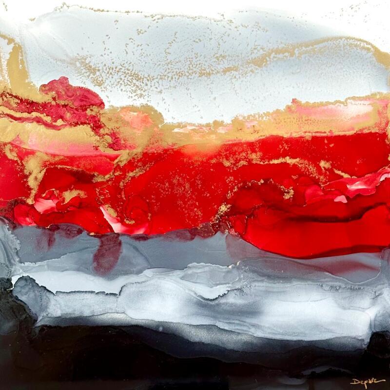 Gemälde 2530 Poésie Florale von Depaire Silvia | Gemälde Abstrakt Landschaften Minimalistisch Acryl