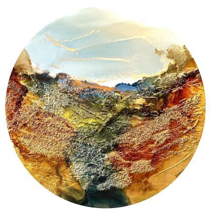 Painting 2652 Bronze-Age by Depaire Silvia | Painting Abstract Acrylic Landscapes, Marine, Minimalist