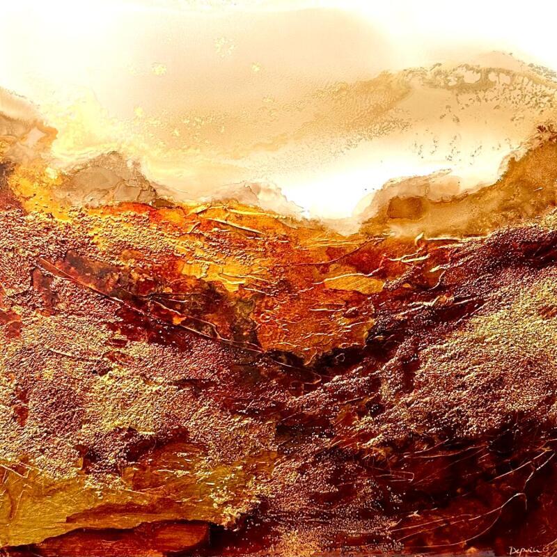 Painting 2935 Havana by Depaire Silvia | Painting Abstract Landscapes Marine Minimalist Acrylic