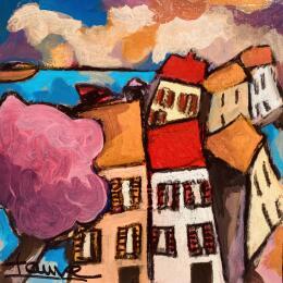 Painting Un matin by Fauve | Painting Figurative Acrylic Landscapes