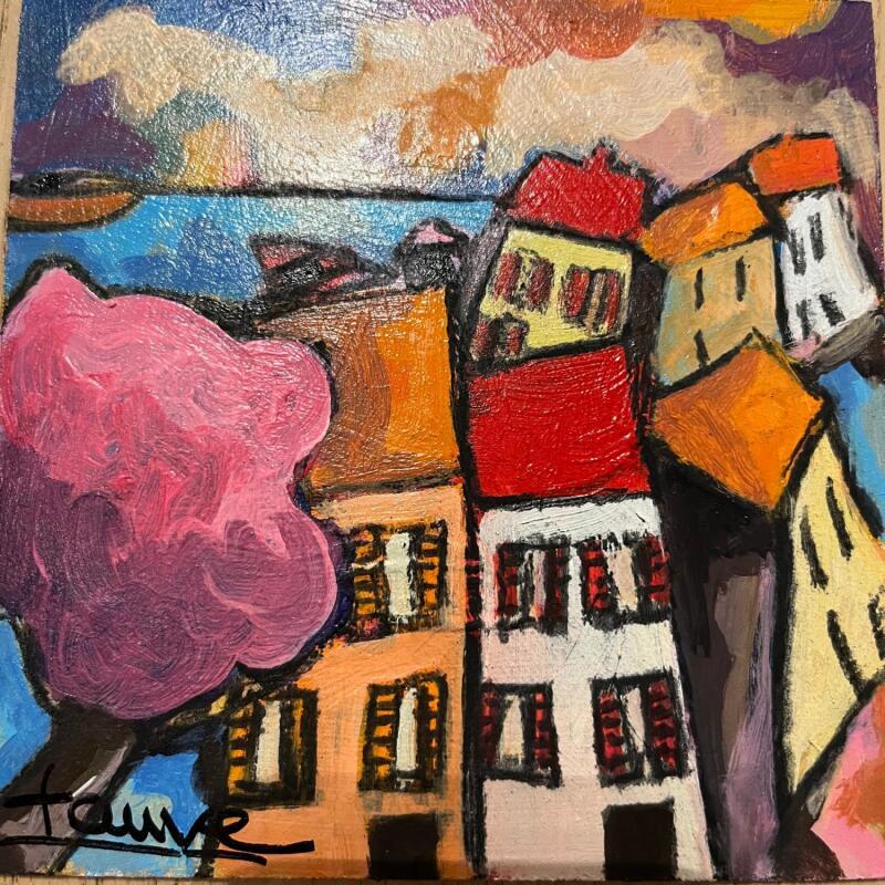 Painting Un matin by Fauve | Painting Figurative Landscapes Acrylic