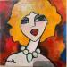 Painting Belle blonde  by Fauve | Painting Figurative Portrait Acrylic