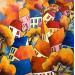 Painting Les grandes vacances  by Fauve | Painting Figurative Landscapes Acrylic