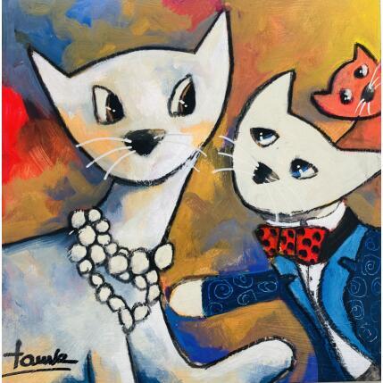 Painting Sa majesté by Fauve | Painting Figurative Acrylic Animals