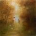 Painting Allée d'automne by Moulia Francis | Painting Impressionism Life style Oil