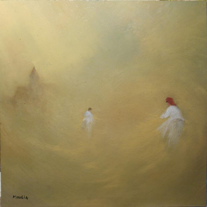 Painting Dans la poussière de la moisson by Moulia Francis | Painting Impressionism Nature Oil