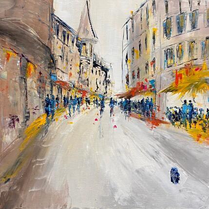 Pintura Balade en Ville por Raffin Christian | Pintura Figurativo Aceite Urbano