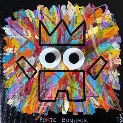 Gemälde YOUPI POTE von Mam | Gemälde Pop-Art Acryl Minimalistisch, Pop-Ikonen