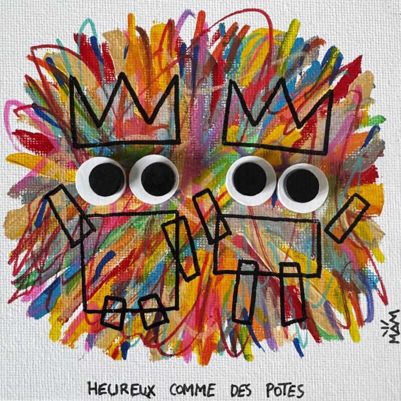 Peinture DUO HEUREUX par Mam | Tableau Pop-art Icones Pop Acrylique