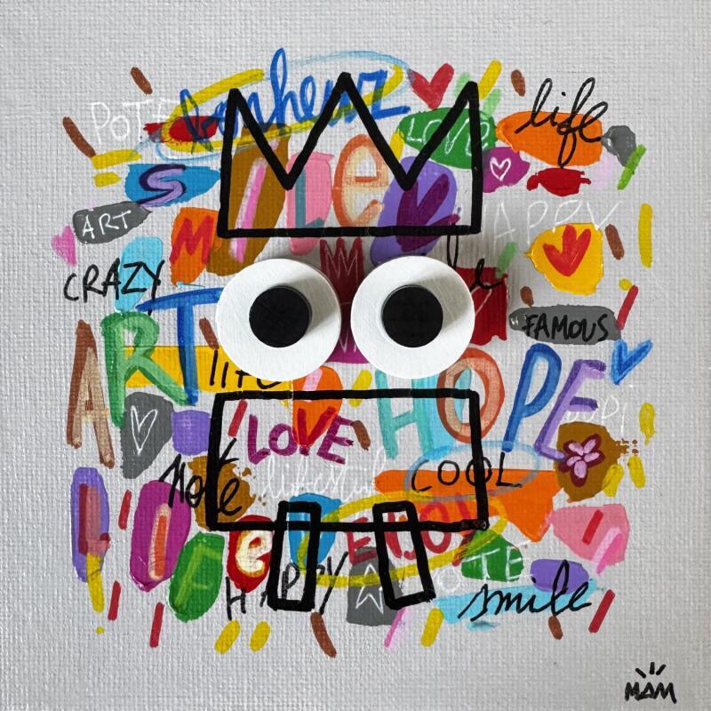 Gemälde JUNGLE WORDS von Mam | Gemälde Pop-Art Pop-Ikonen Acryl