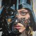 Painting Dark Vador by Caizergues Noël  | Painting Pop-art Pop icons Acrylic Gluing