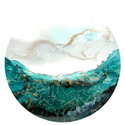 Painting Poesie Givre by Depaire Silvia | Painting Abstract Acrylic Landscapes, Marine, Minimalist, Pop icons