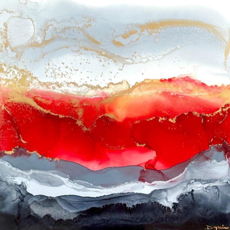 Painting Poesie Floral by Depaire Silvia | Painting Abstract Landscapes Minimalist Acrylic