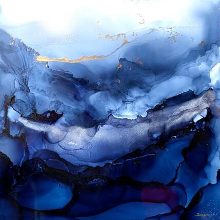 Painting Blue velvet  by Depaire Silvia | Painting Abstract Acrylic Landscapes, Marine, Minimalist