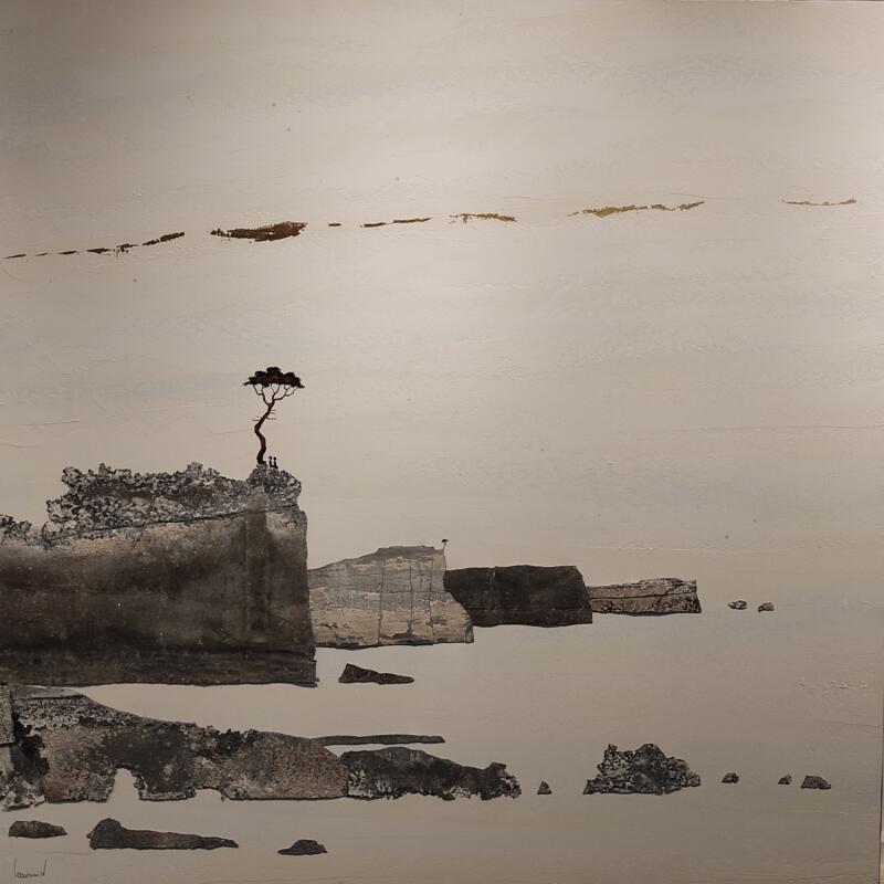 Painting Les rochers de dentelle by Lemonnier  | Painting Subject matter Landscapes Acrylic Zinc