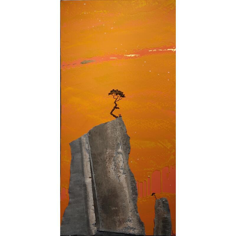 Painting De l'autre côté  by Lemonnier  | Painting Subject matter Landscapes Acrylic Zinc