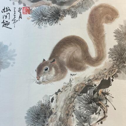 Painting  Delight among Pines   by Yu Huan Huan | Painting