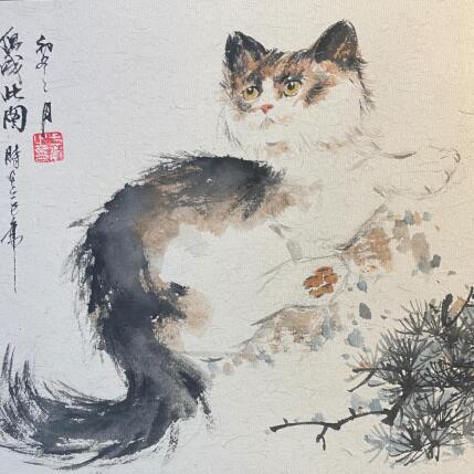 Painting  Cat  by Yu Huan Huan | Painting