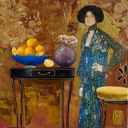 Painting La vie en bleu by Romanelli Karine | Painting