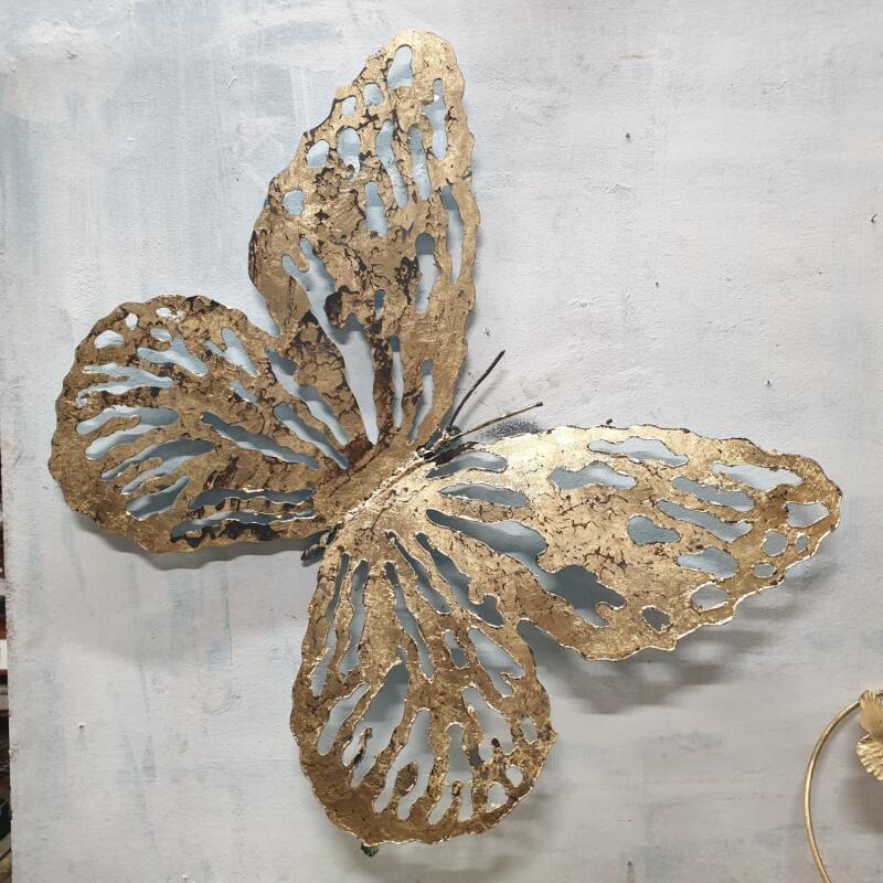 Sculpture L'envol : papillon M par Eres Nicolas | Sculpture Figuratif Animaux Métal
