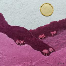 Painting Blush trees by Vazquez Laila | Painting