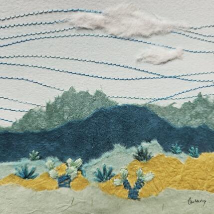 Painting Crowned by white clouds by Vazquez Laila | Painting