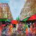 Painting Mon Paris by Solveiga | Painting Acrylic