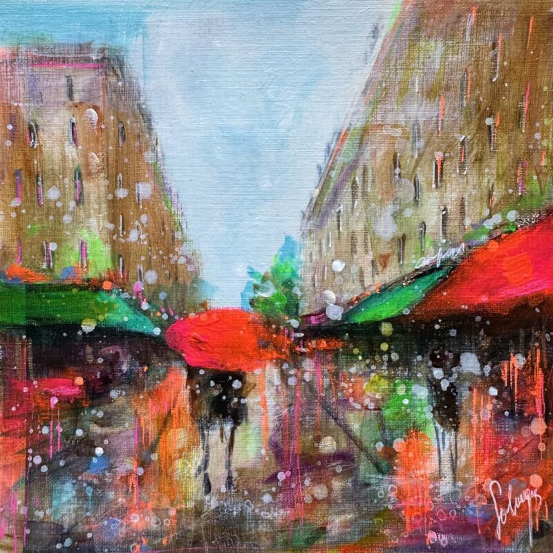 Painting Mon Paris by Solveiga | Painting Acrylic